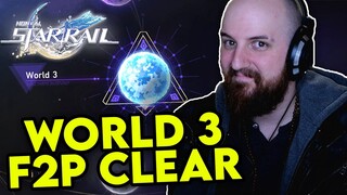 World 3 Simulated Universe E0 100% F2P Clear Honkai Star Rail