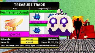 Trading PERMANENT Logia Fruits For 50 Hours [Blox Fruits]