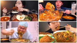 ASMR| Spicy Korean BIBIMBAP | Eating Show Compilation | MUKBANG