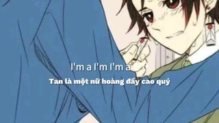 tanjirou : gyuu anh ấy nói tui là nữ hoàng của anh ấy mà lúc nào cũng đè tui xuống mạnh muốn chết