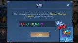 HOW TO COLORED RAINBOW YOUR IGN/NAME AND GIVEAWAY FREE NAME CHANGE CARDS | MLBB TRICKS