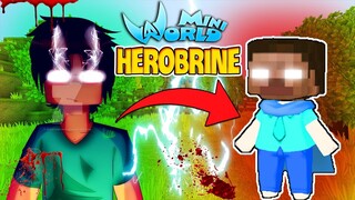 THỬ THÁCH 1 NGÀY KHANG DỪA LÀM HEROBRINE TRONG MINI WORLD*CUỘC SỐNG CỦA VỊ VUA HEROBRINE