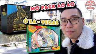 Vlog Đi Los Angeles và Las Vegas !!! Wally mở pack liên tục !!! | Pokemon TCG Crown Zenith ETB