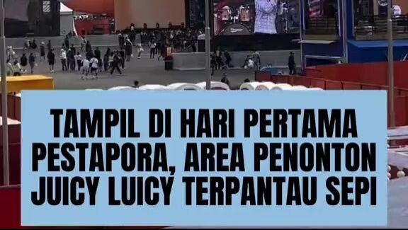 Penampilan Juicy Luicy di hari pertama Pestapora 2026
