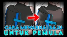 Cara mewarnai baju untuk pemula di Ibis Paint X