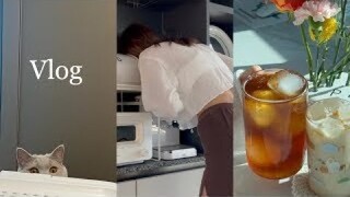 「SEOA」 로망편. 홈카페☕️. home cafe. 플라워플레이트💐. 지독한 장비병😇.ㅣVLOG