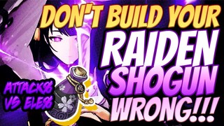 Dont Build Your Raiden Shogun Wrong, Prepare the right build!