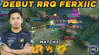 AKHIRNYA BISA NGELIAT DEBUT SANG JUNGLER BARU, RRQ FERXIIC!! - RRQ vs ONIC Match 1