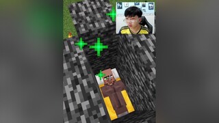 Hacker Villager 😳 Dân làng ơi, ổng làm kiểu gì mà được vậy mọi người ???😂 minecraft vinhmc viral