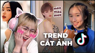 Misthy reaction Tiktok Trend "Thử thách cắt ảnh". Đố anh bắt được em | SÂN SI CÙNG MISTHY