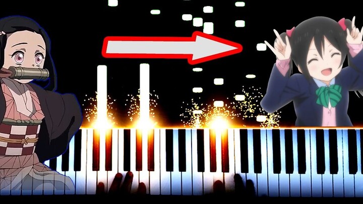 ["Red Lotus Halation" - Thanh Gươm Diệt Quỷ x Love Live]Hiệu ứng đặc biệt piano/Fonzi M