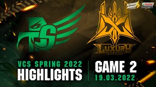 Highlights LX vs SKY [Ván 2][VCS Mùa Xuân 2022][19.03.2022]