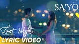 Sa'yo Lyric Video | Ebe Dancel | 'Last Night'
