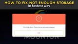 HOW TO FIX NOT ENOUGH SPACE PLEASE CLEAN UP AND RESTART THE GAME | Mobile Legends