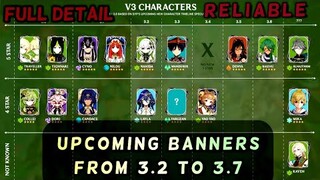 Genshin Impact Upcoming (Event & Re-Run Banners) From 3.2 To 3.7 | Genshin Leaks