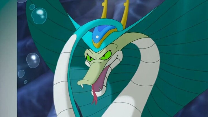 How did the pseudodragon snake get its dragon horns?