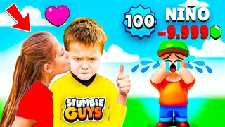 NIÑO PRO tiene NOVIA y YA NO JUGARÁ CONMIGO... 😭 STUMBLE GUYS