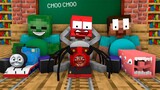 Monster School : BABY MONSTERS TRAIN SCHOOL PREGNANT BOSS CHOO CHOO CHARLES - Minecraft Animation