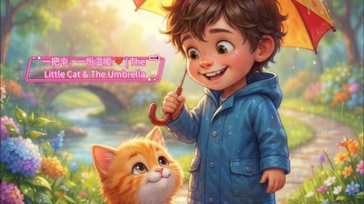 一把伞，一份温暖 ❤️ | The Little Cat & The Umbrella