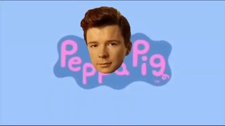 Pepa pig Rick astley