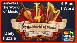 4 Pics 1 Word - The World of Music - Answers Daily Puzzle + Daily Bonus Puzzle - January 2021