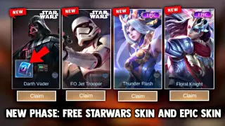 NEW PHASE 2 EVENT! LOG IN TO CLAIM FREE STARWARS SKIN AND EPIC SKIN! NEW EVENT | MOBILE LEGENDW 2022