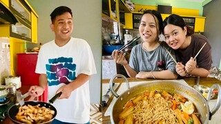 @passangmoktan cooked Korean Food for us  @PriyathapaPika