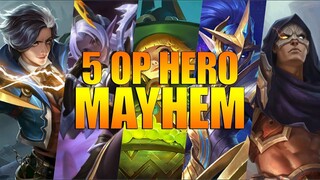 INI DIA KENGERIAN JIKA KE LIMA HERO INI BERSATU DALAM MODE MAYHEM - MOBILE LEGENDS