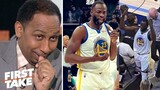 First Take | It's karma - Stephen A. R.I.P Draymond Green has hit a lot of players over the years