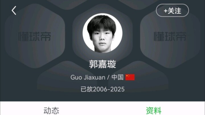 Rest in peace, Guo Jiaxuan 🕯🕯🕯