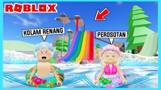 Aku Dan Adiku Mandi Di Kolam Renang Terbesar Di Roblox Brookhaven ft @Shasyaalala