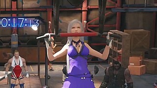 Tifa's pull-up workout is beautiful, look at her thighs