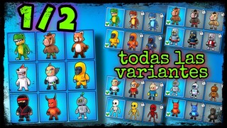 [1/2]🕵️Todas las VARIANTES de skins en STUMBLE GUYS✅ @MTM SAMU
