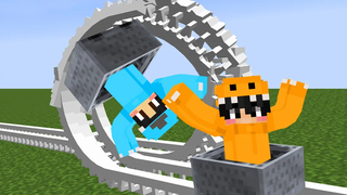 สวนสนุก Minecraft Custom Mod Map Adventure! สวนสนุกเพื่อตัวเราเอง! รถไฟเหาะที่ยอดเยี่ยม