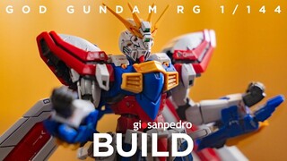 【4K】ASMR拼装：万代 机动武斗传 RG 1/144 神高达 | 作者：Gio San Pedro