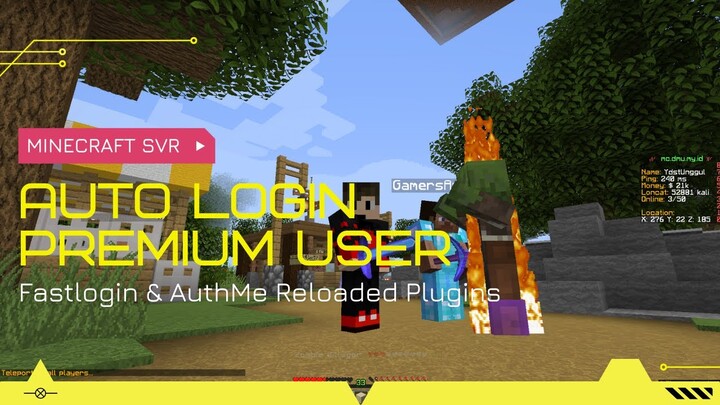 Auto Login Premium User Minecraft Server - Fastlogin & Authme Reloaded