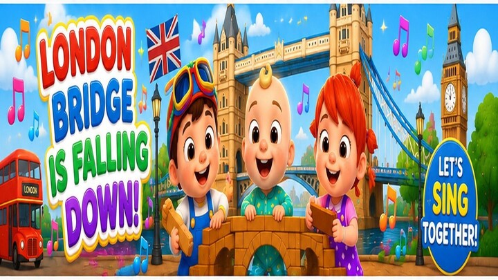 🌉 London Bridge Is Falling Down! 🎵 | Fun Nursery Rhyme for Kids | SunnyBop Kids