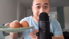 ASMR German Quark Balls & Strawberry Milk + Plate Lick & Shot Glass Licking (Loud Smacking Sounds)