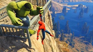 GTA 5 Người nhện cùng người xanh khổng lồ (Những khoảnh khắc vui nhộn)