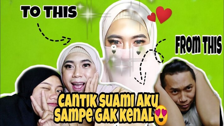 HEBAT! MAKEUP-IN SUAMI, JADI CANTIK DAN PANGLING !! | Veveyxx