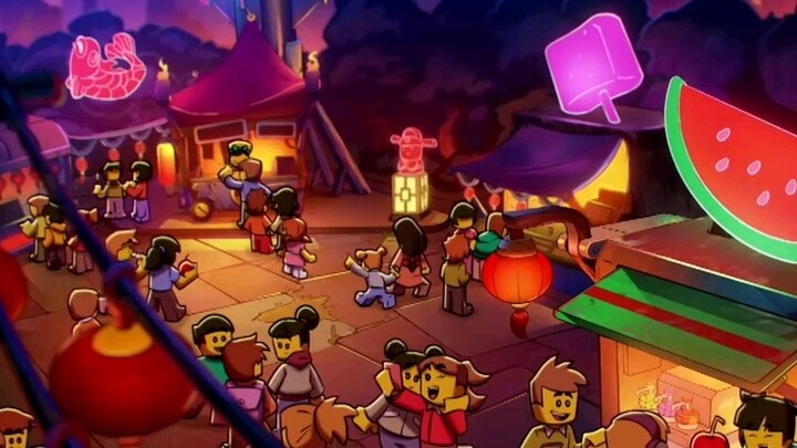 Sun Wukong's sworn brother Bull Demon King and his son, Red Boy, are selling barbecue.