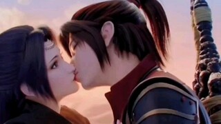 Xiao Yan and Yun Yun kissed twice in the Chinese comic "Battle Through the Heavens"