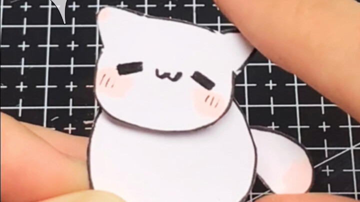 เลี้ยงแมวกระดาษผิวเด้งน่ารัก