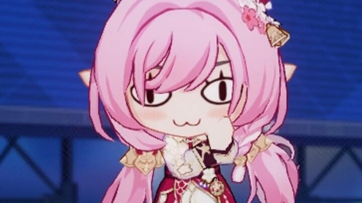 为庆祝新皮肤而跳舞的爱莉希雅