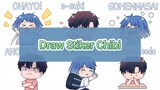 《 Draw Stiker Chibi 》Elly & Dito - Original Character komikeldi