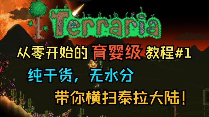 [Terraria] "Starting from Scratch: A 'Baby-Level' Terraria Tutorial" #1 — Packed with Pure, Actionab