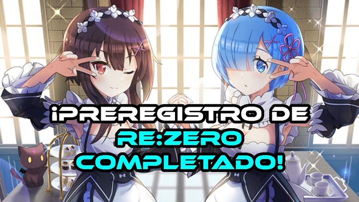 ¡COMPLETADO EL PREREGISTRO PARA RE:ZERO! APUNTAROS PARA ASEGURAROS LAS RECOMPENSAS - KONOSUBA DF