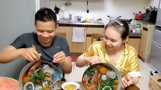 Vợ Qua Làm Bánh Canh Hoa Đậu Biếc Ngon Tuyệt Vời | Út Đạt | Cuộc Sống Nhật | # 303