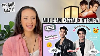 Mile & Apo KAZZTalK Interview REACTION | #KazzTalKxKinnPorsche