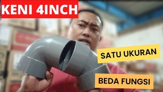 SATU TIPE DAN SATU UKURAN TAPI BEDA FUNGSI || EDUKASI KENI 4 INCH 90° DAN 45° INI BEDANYA...